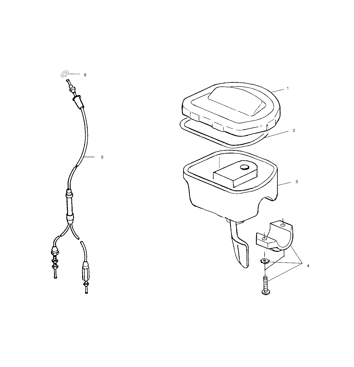 Part Number : 7080803 SNAP-IN THROTTLE CABLE  250