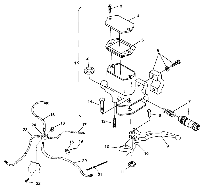 Part Number : 1910336 LINE BRAKE UPPER W/BOOT FTGS