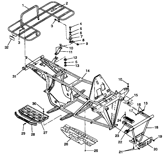 Foto diagrama Polaris que contem a peça 2670136-067