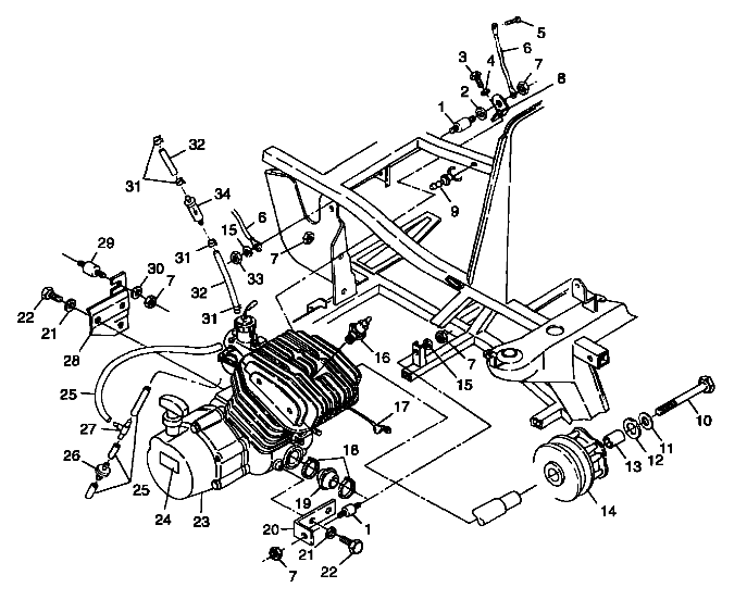 Foto diagrama Polaris que contem a peça 5241176-067