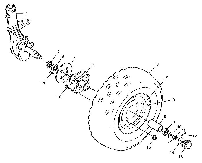 Foto diagrama Polaris que contem a peça 5410906