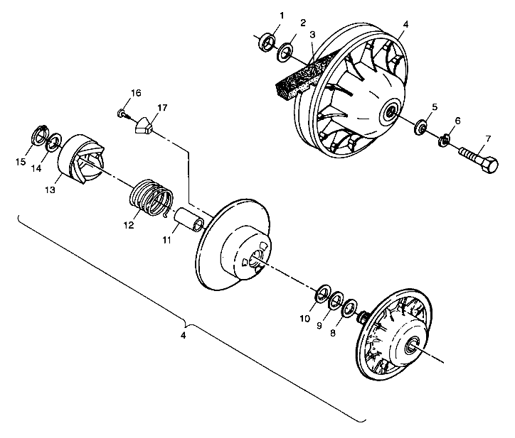 Foto diagrama Polaris que contem a peça 7555990