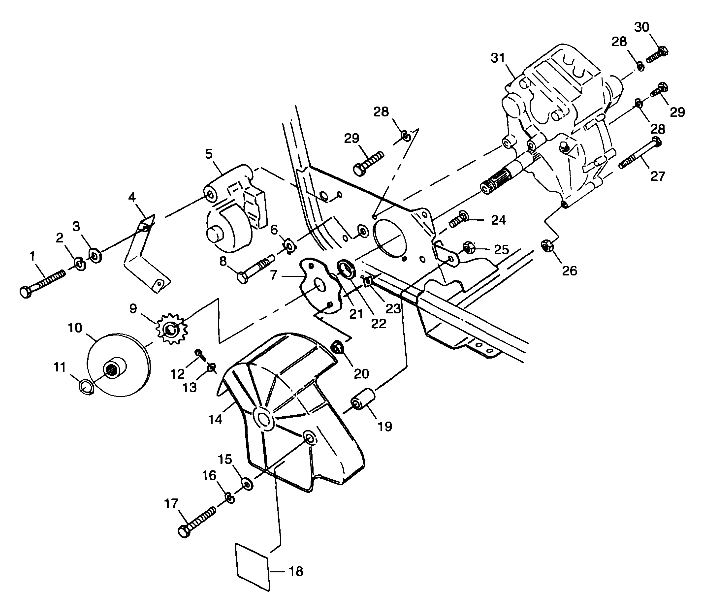 GEARCASE/BRAKE