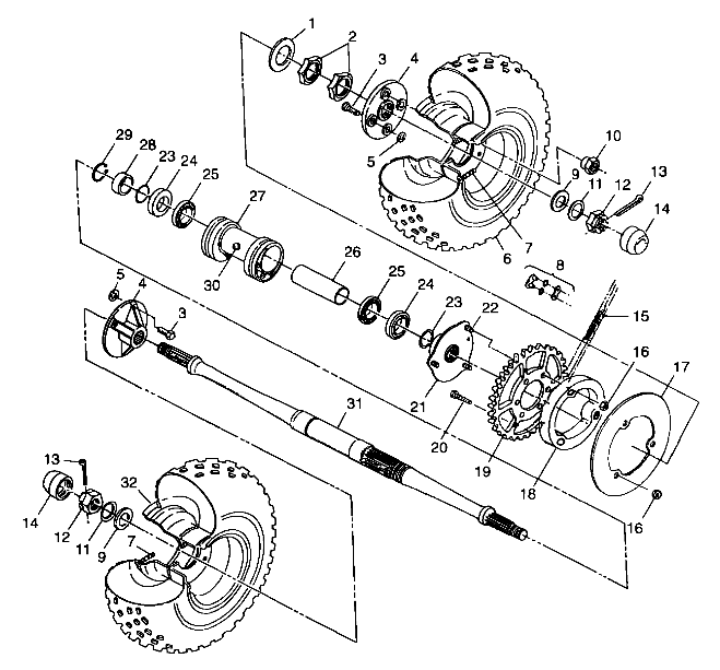 Foto diagrama Polaris que contem a peça 1520170