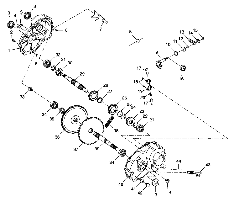 Foto diagrama Polaris que contem a peça 3233241
