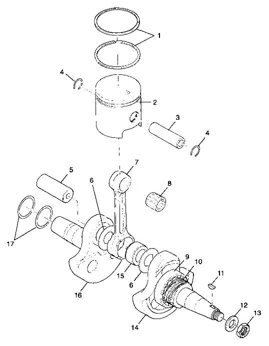 Part Number : 3085893 ASM-CRANKSHAFT