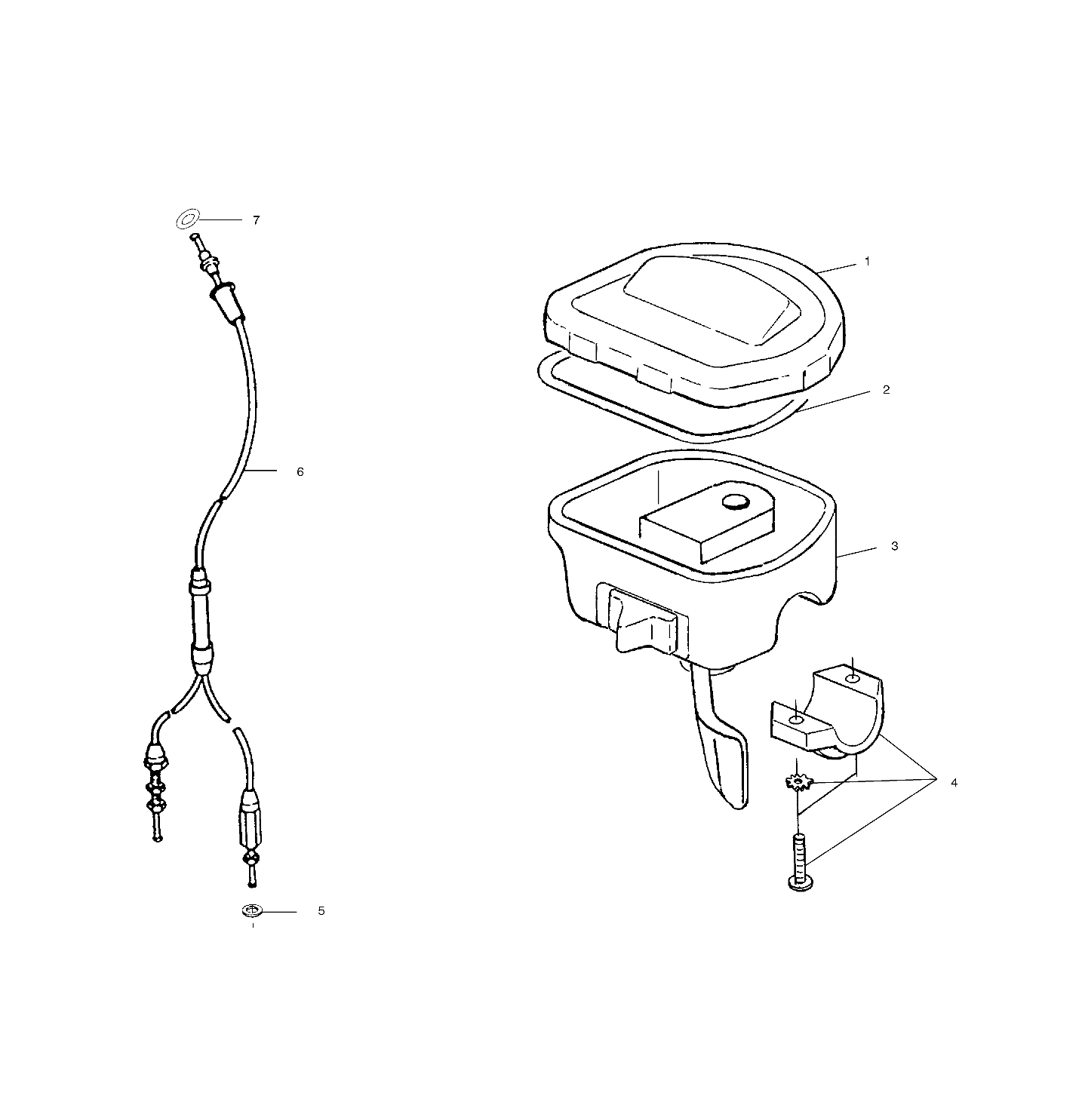 Part Number : 7080708 CABLE THROTTLE SNAP-IN