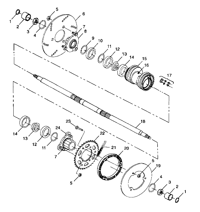 Part Number : 5131968 AXLE-REAR HYBRID STD