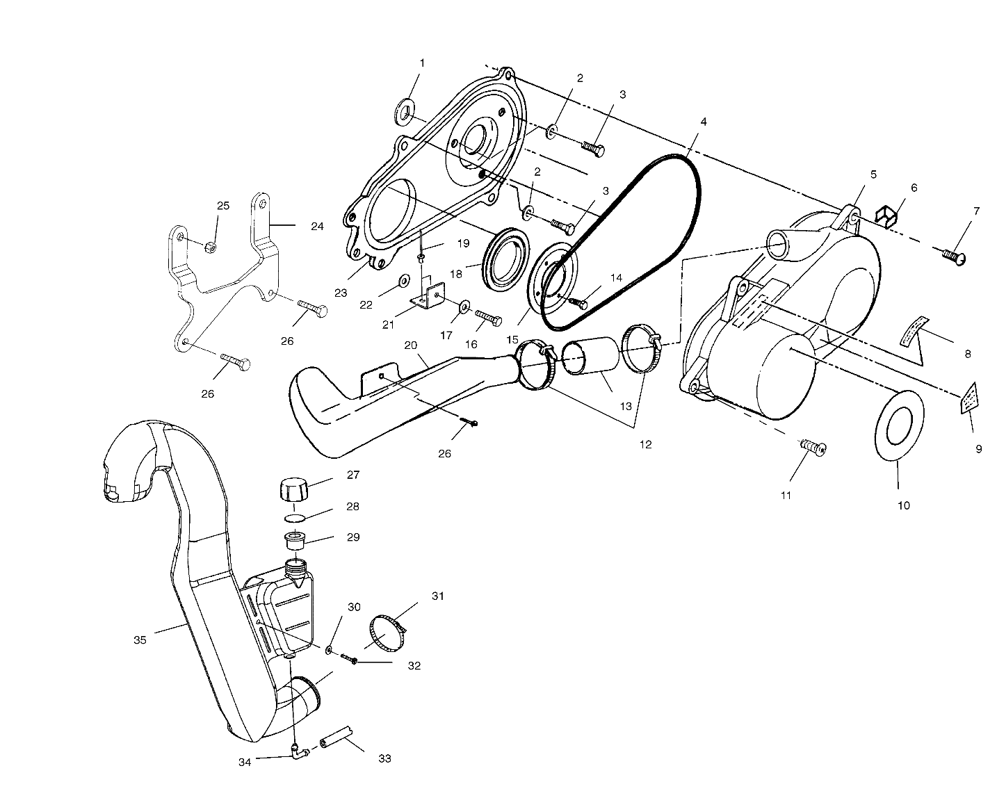 Part Number : 5433342 DUCT CLUTCH INLET HYBRID