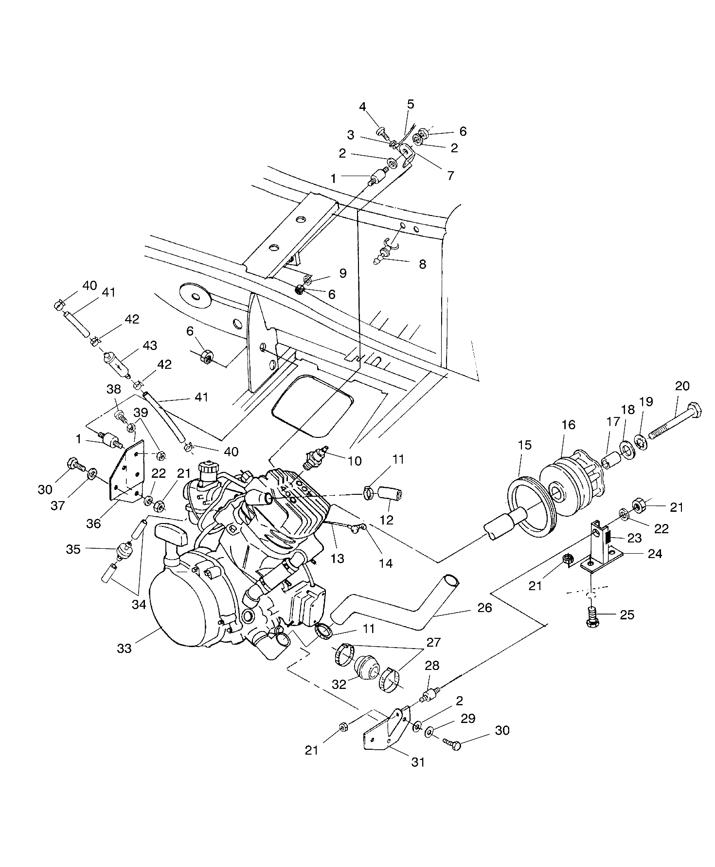 Foto diagrama Polaris que contem a peça 7553001