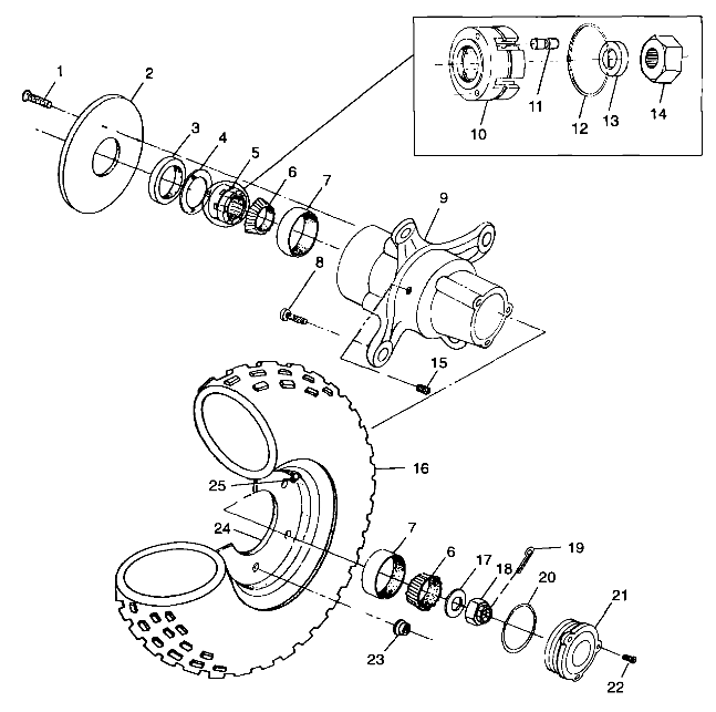 Foto diagrama Polaris que contem a peça 5211325