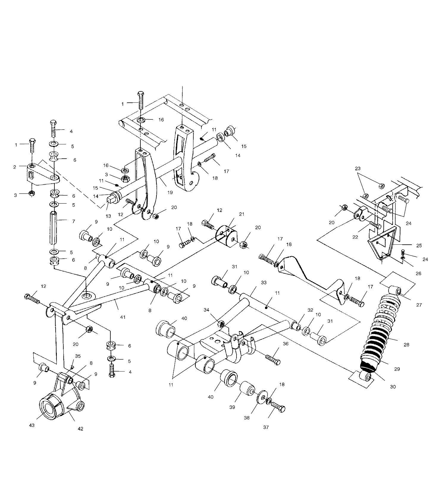 Foto diagrama Polaris que contem a peça 5431032