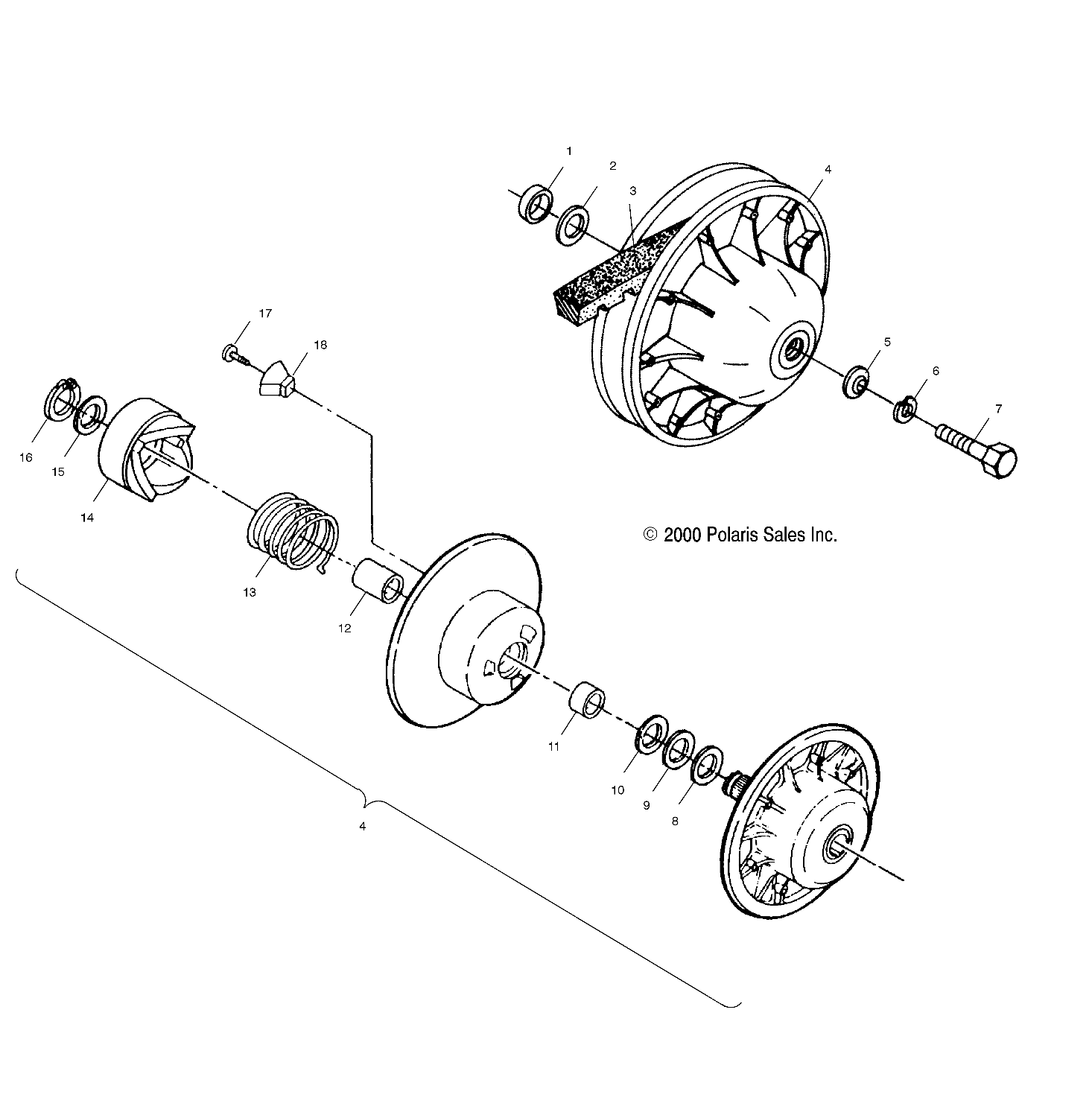 Part Number : 7041782 CLUTCH SPRING  CHROME/BLACK