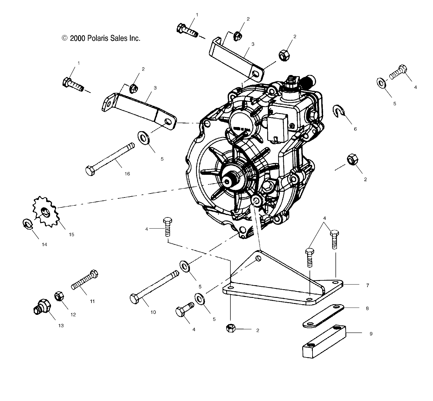 Foto diagrama Polaris que contem a peça 7515458