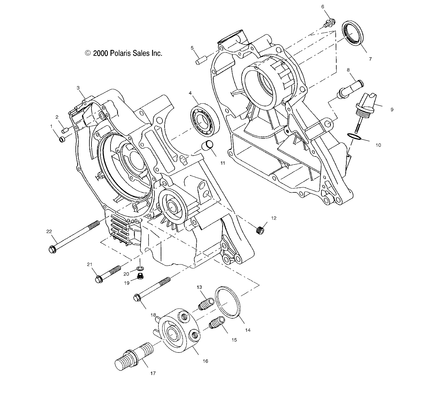 Part Number : 3086394 CRANKCASE ASM.