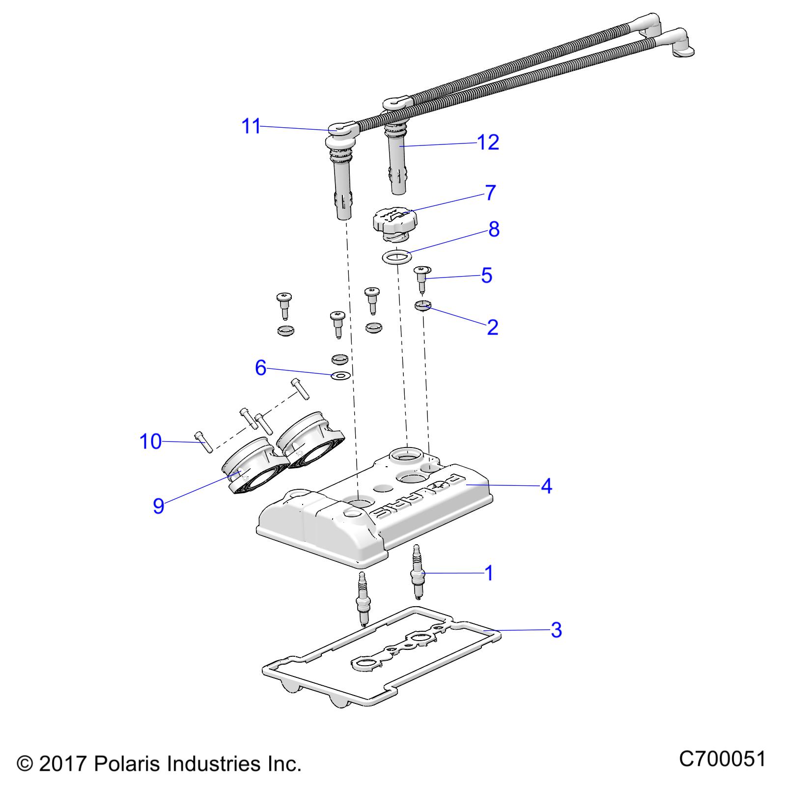 Part Number : 4017693 SPARKPLUG WIRE  PTO SIDE  90 D