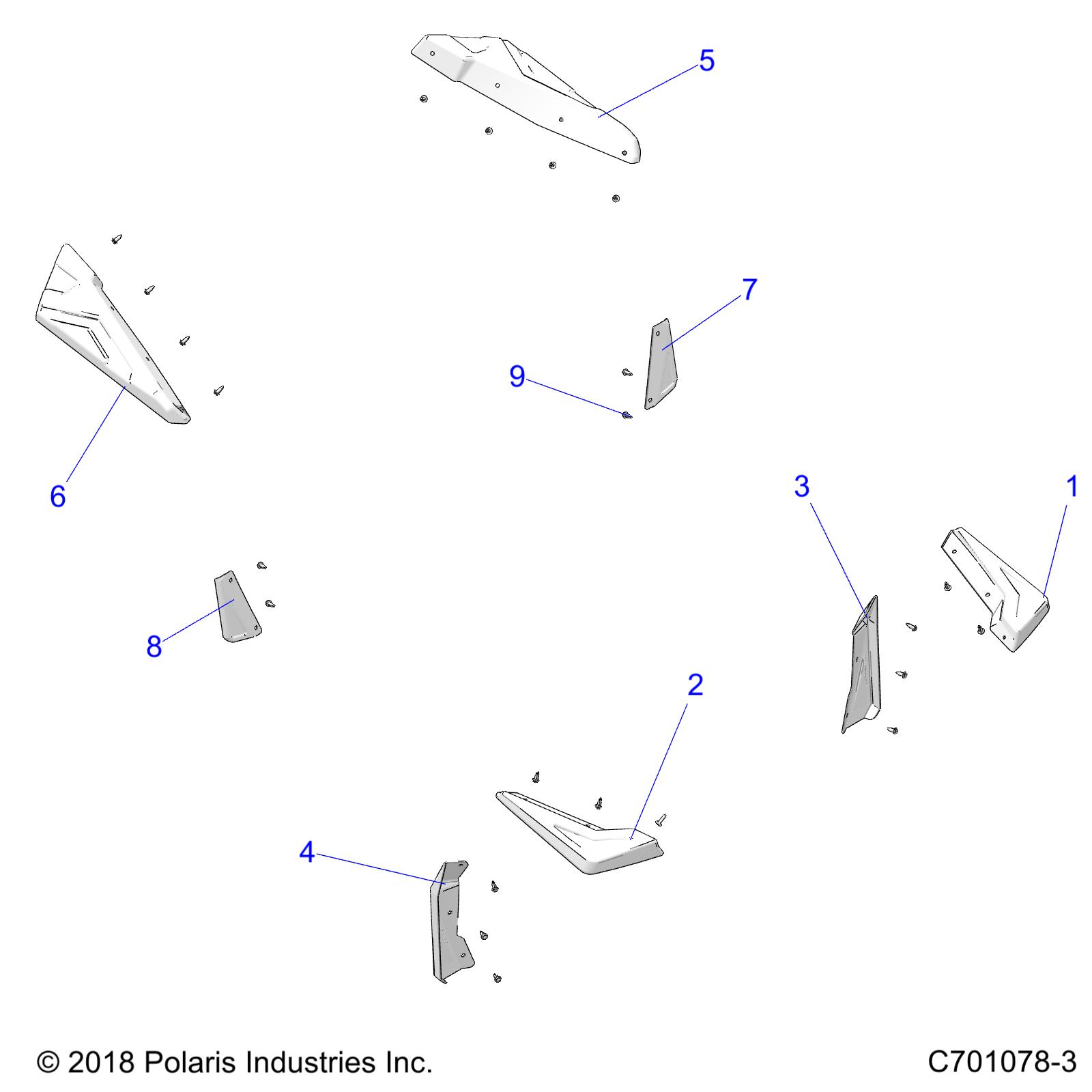 Foto diagrama Polaris que contem a peça 5453102-070