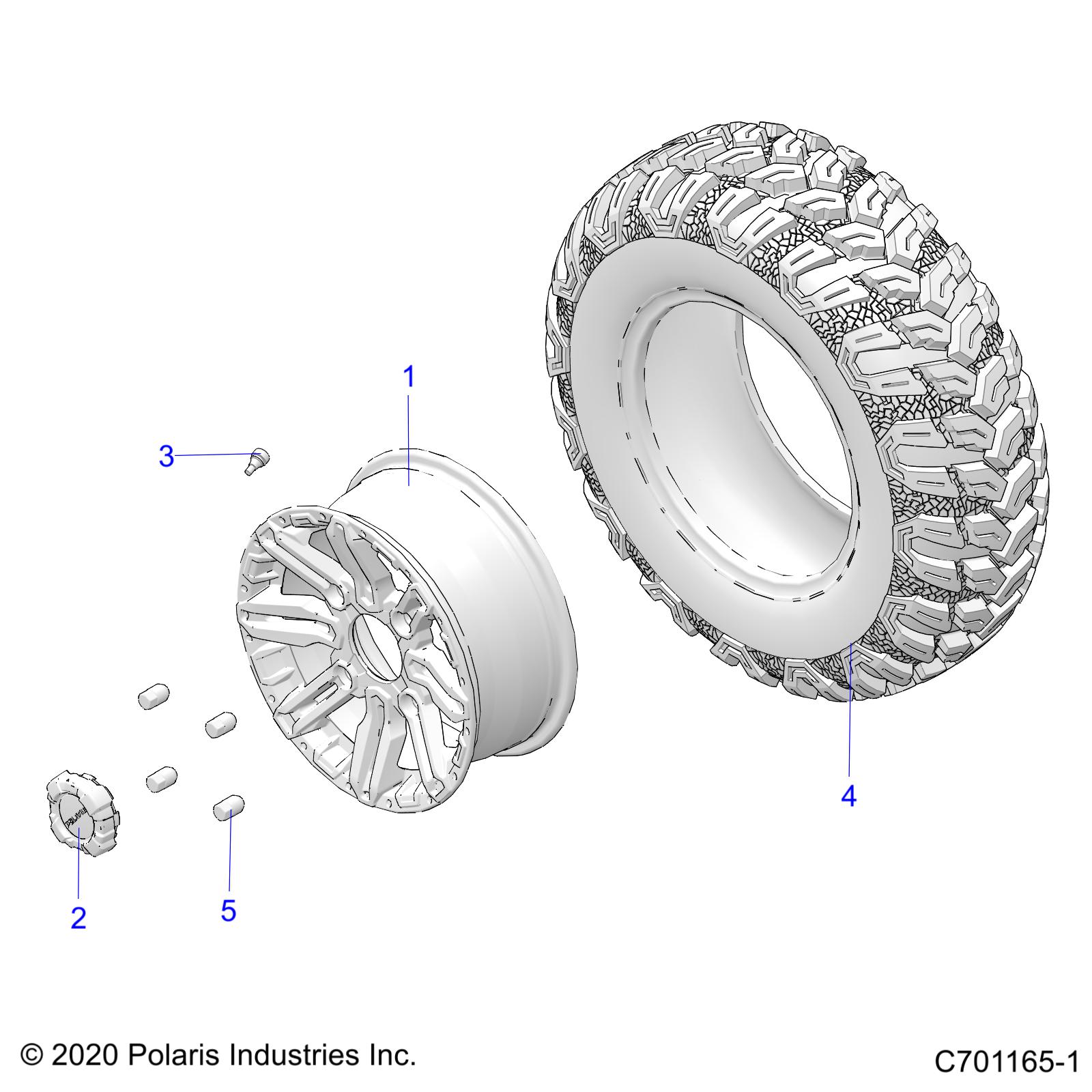 Part Number : 5416932 TIRE-FRONT 27X9 R14 E-MARK