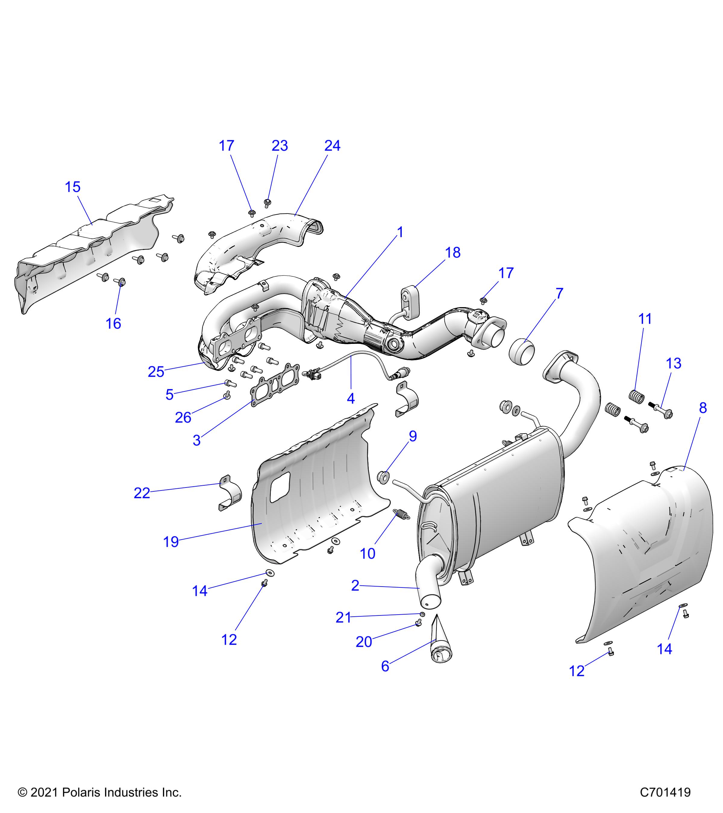 Part Number : 5266219 SHIELD-HEAT HEADPIPE FRONT UPR