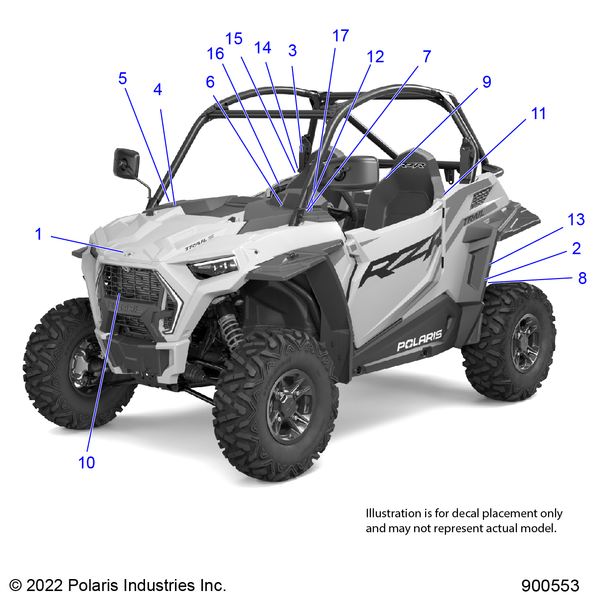 Part Number : 7184895 DECAL-IGNITION LIGHTING