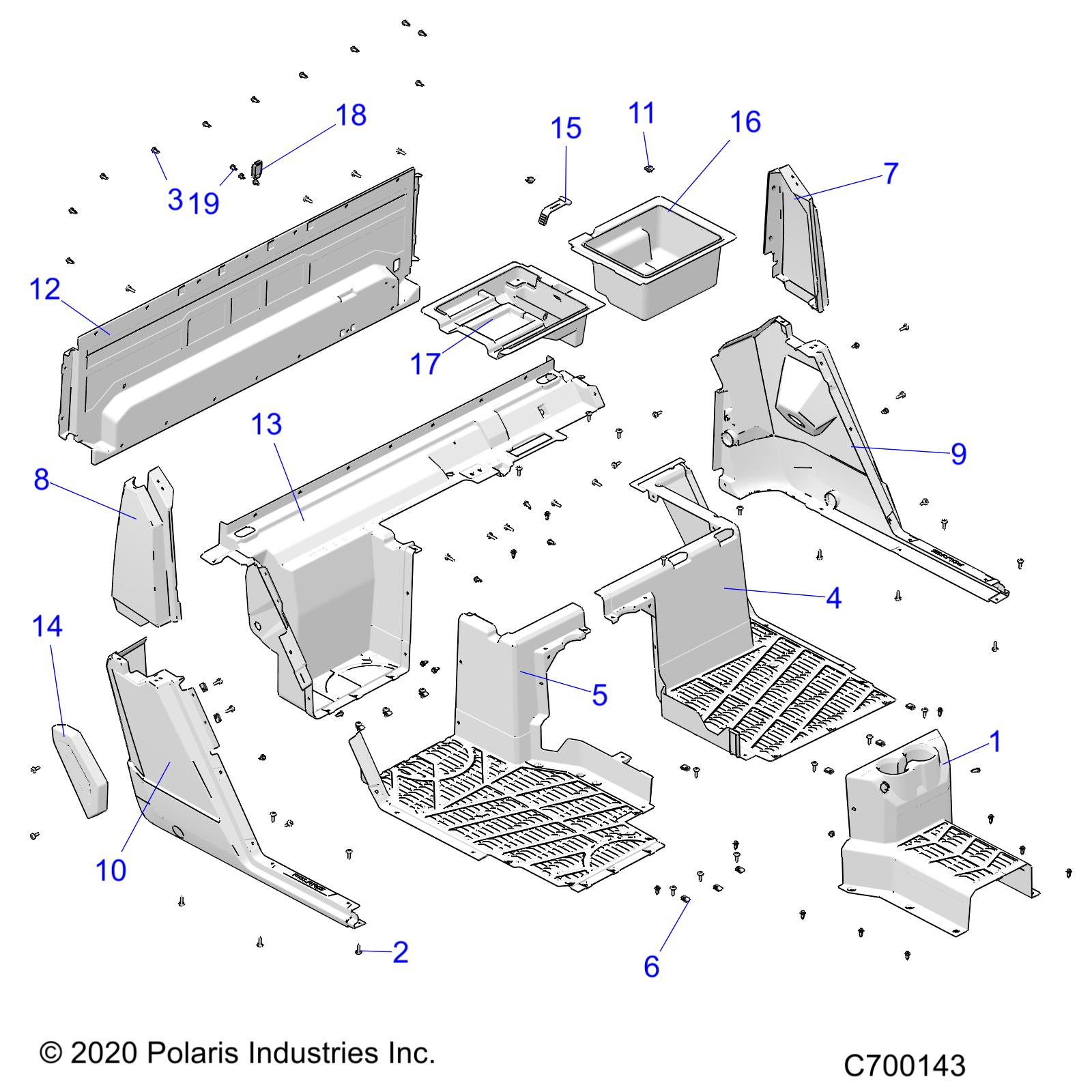 Part Number : 5454374-070 FLOOR  REAR  LEFT