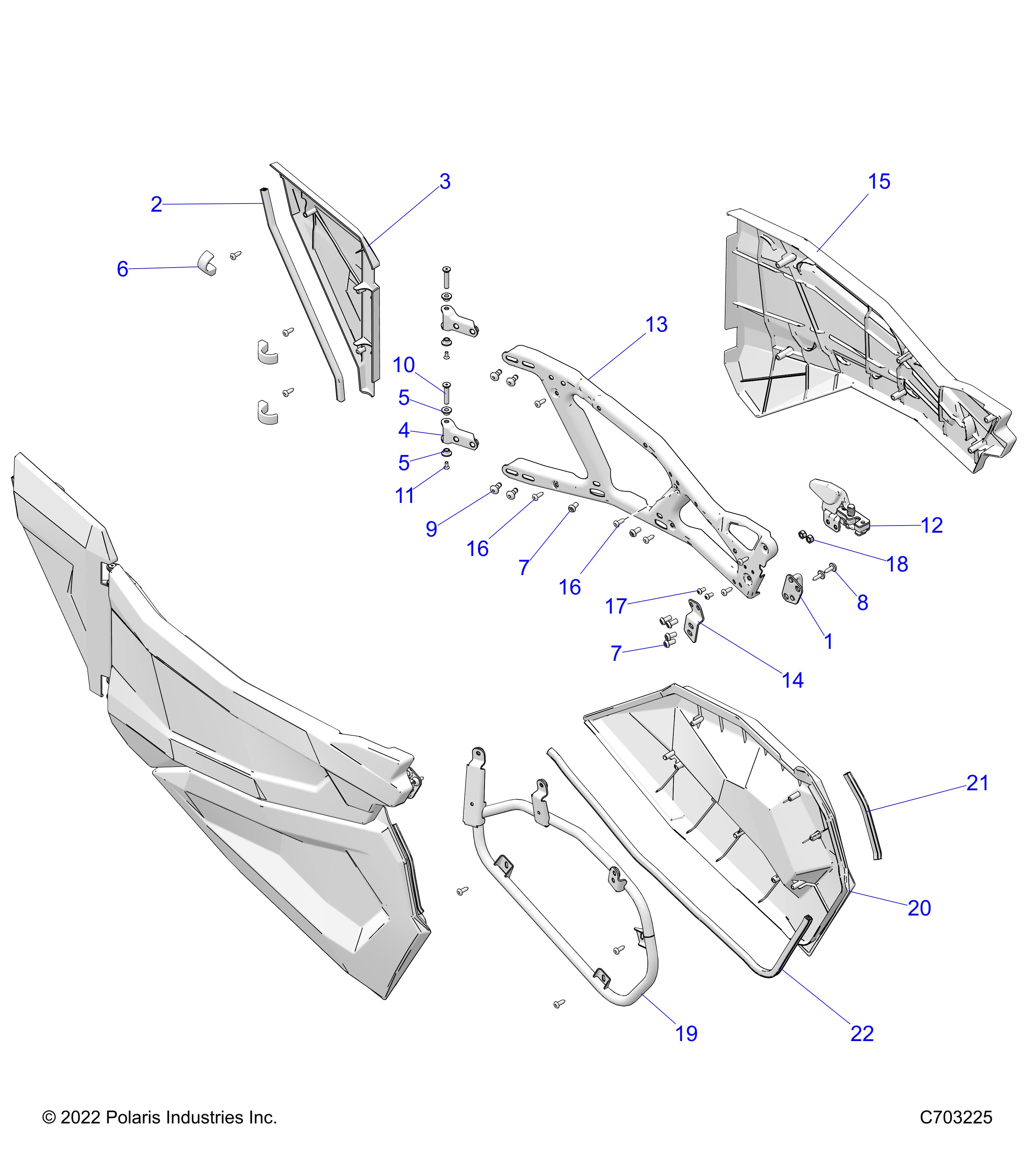 Part Number : 5257929-458 FRONT LEFT HAND DOOR FRAME  MA