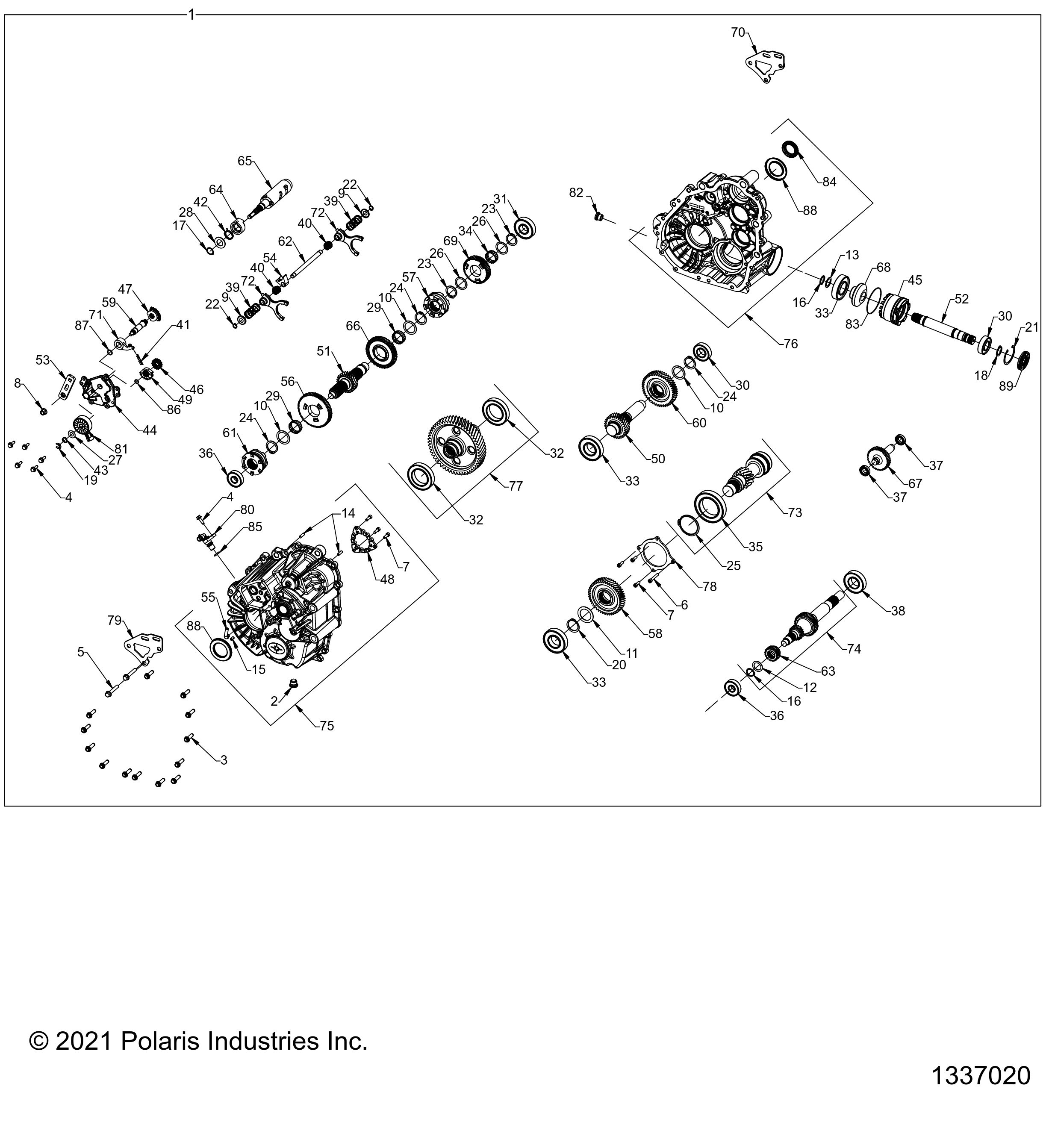 Part Number : 1337020 ASM-GEARCASE MUD