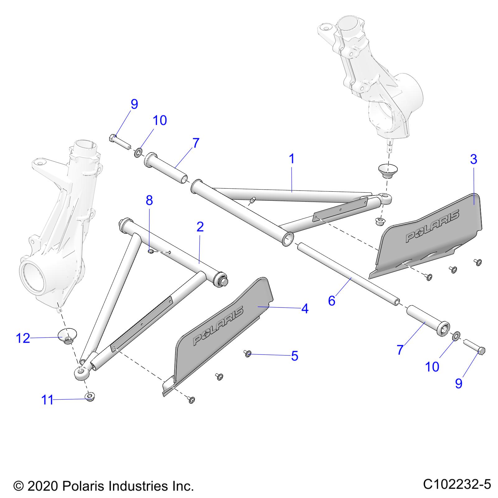 Foto diagrama Polaris que contem a peça 7521149