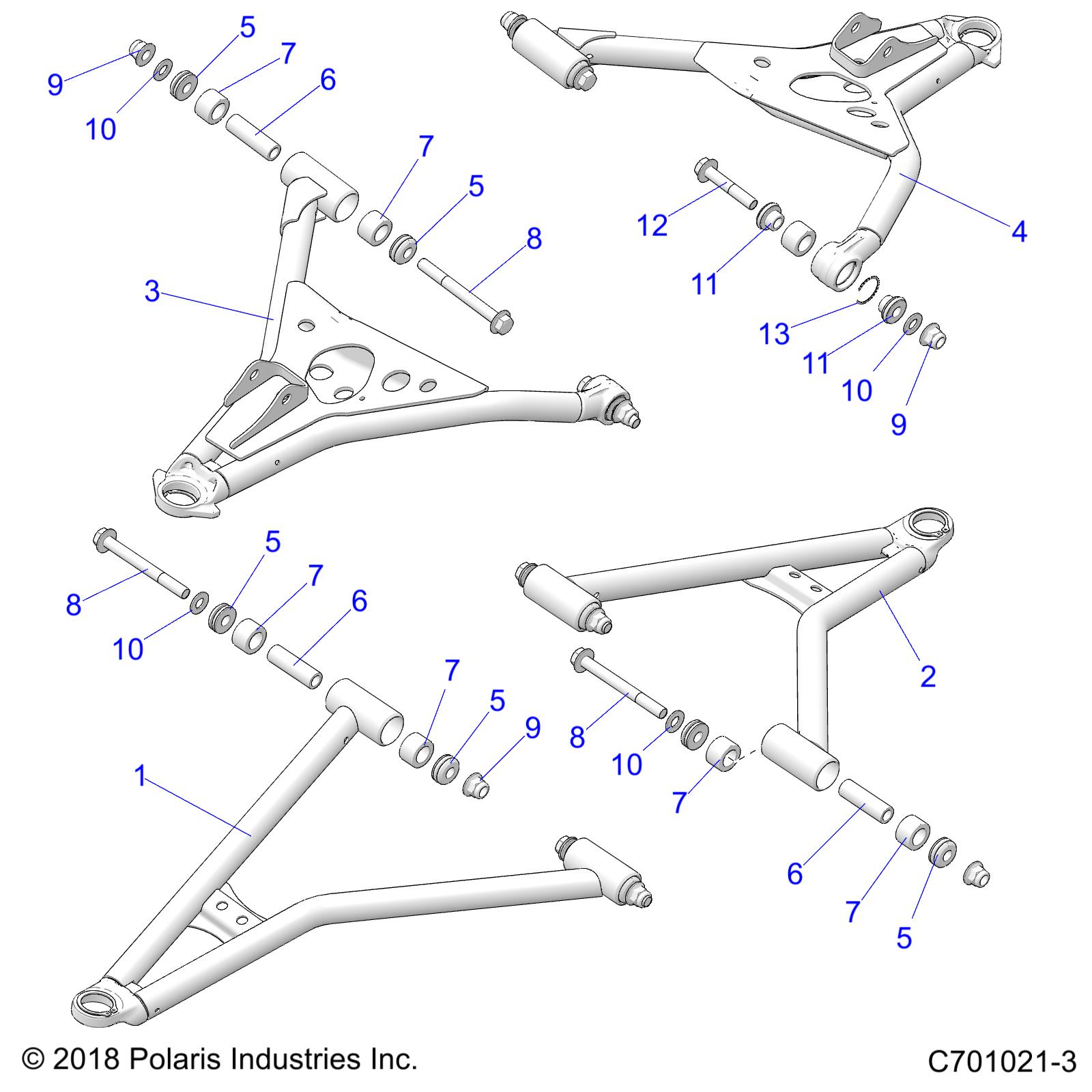 Part Number : 1021406-293 WELD-CTRL ARM UPR FRT LH 50 RD