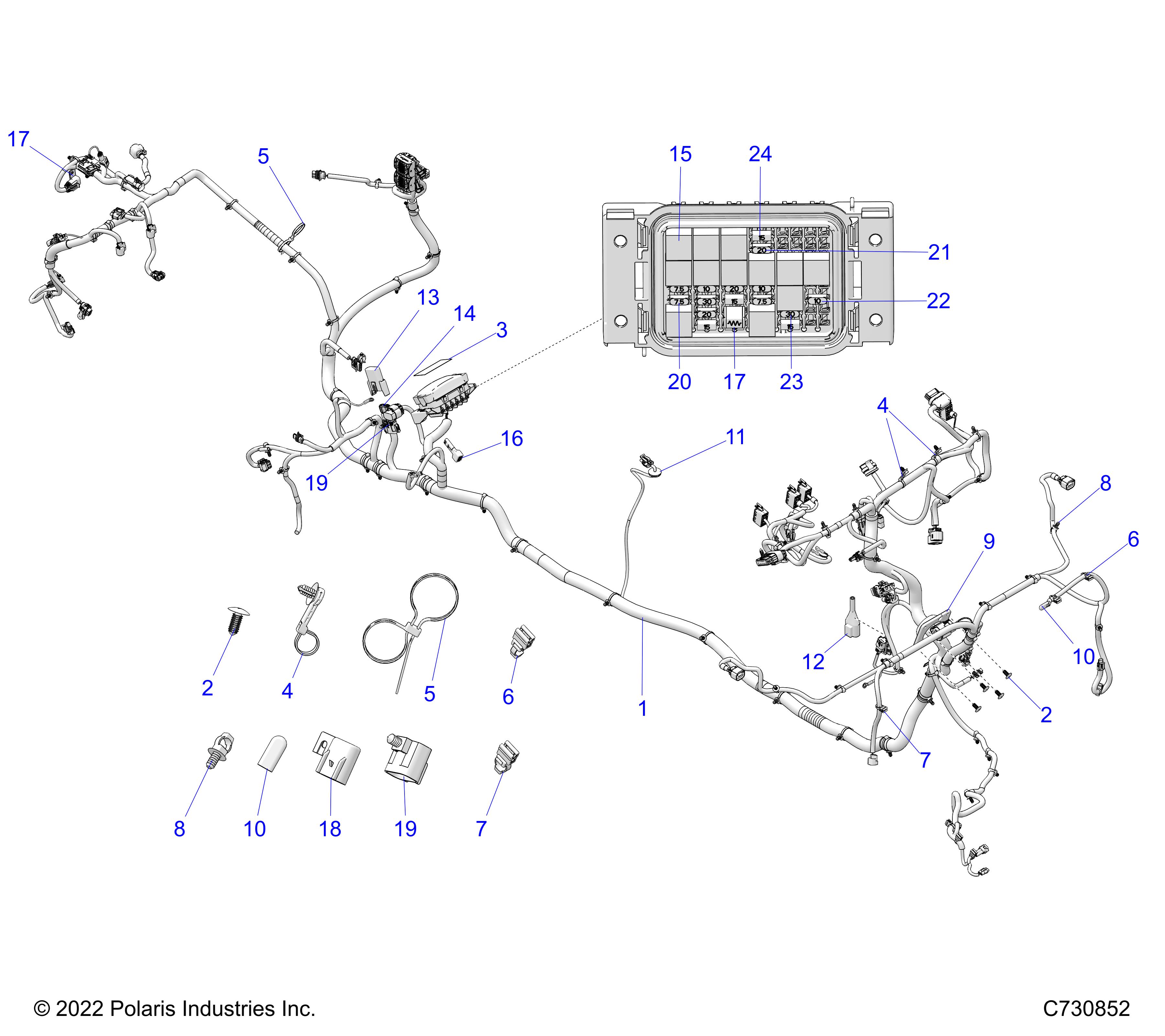 Part Number : 2417052 HARN-CHASSIS HVAC CREW