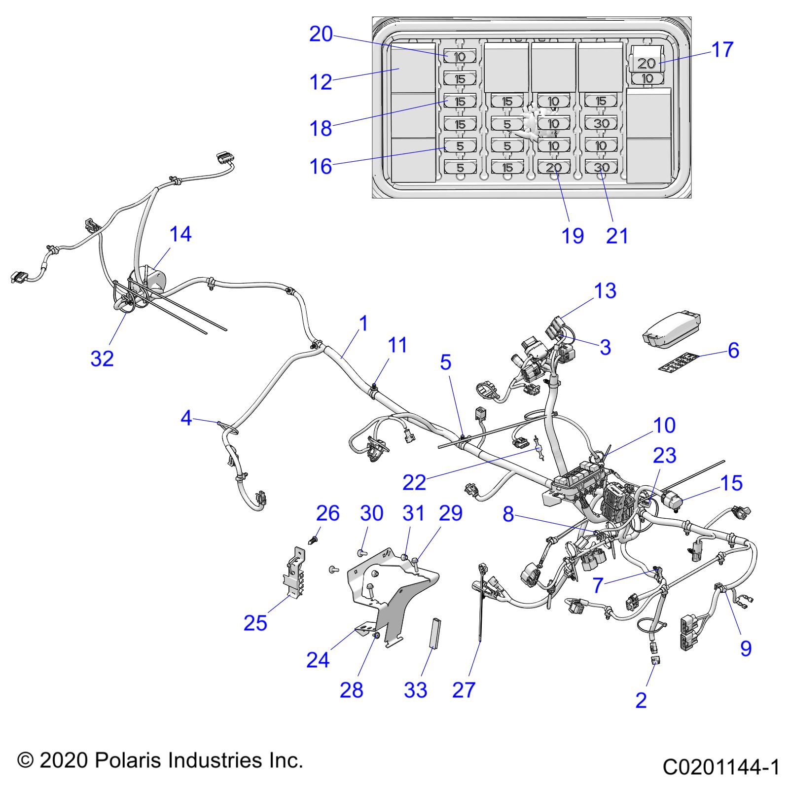 Part Number : 2415408 HARNESS-MAIN SPM 570 NRMM