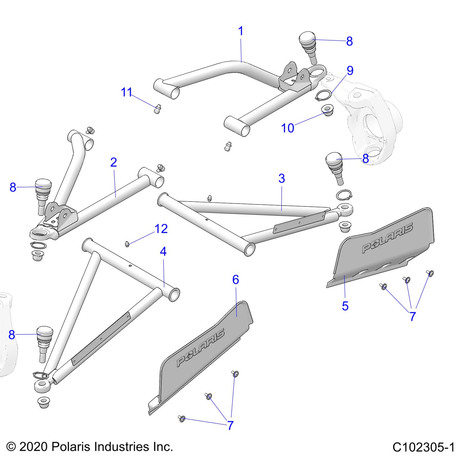 Part Number : 1020987-067 CONTROL ARM FRONT LOWER LEFT S