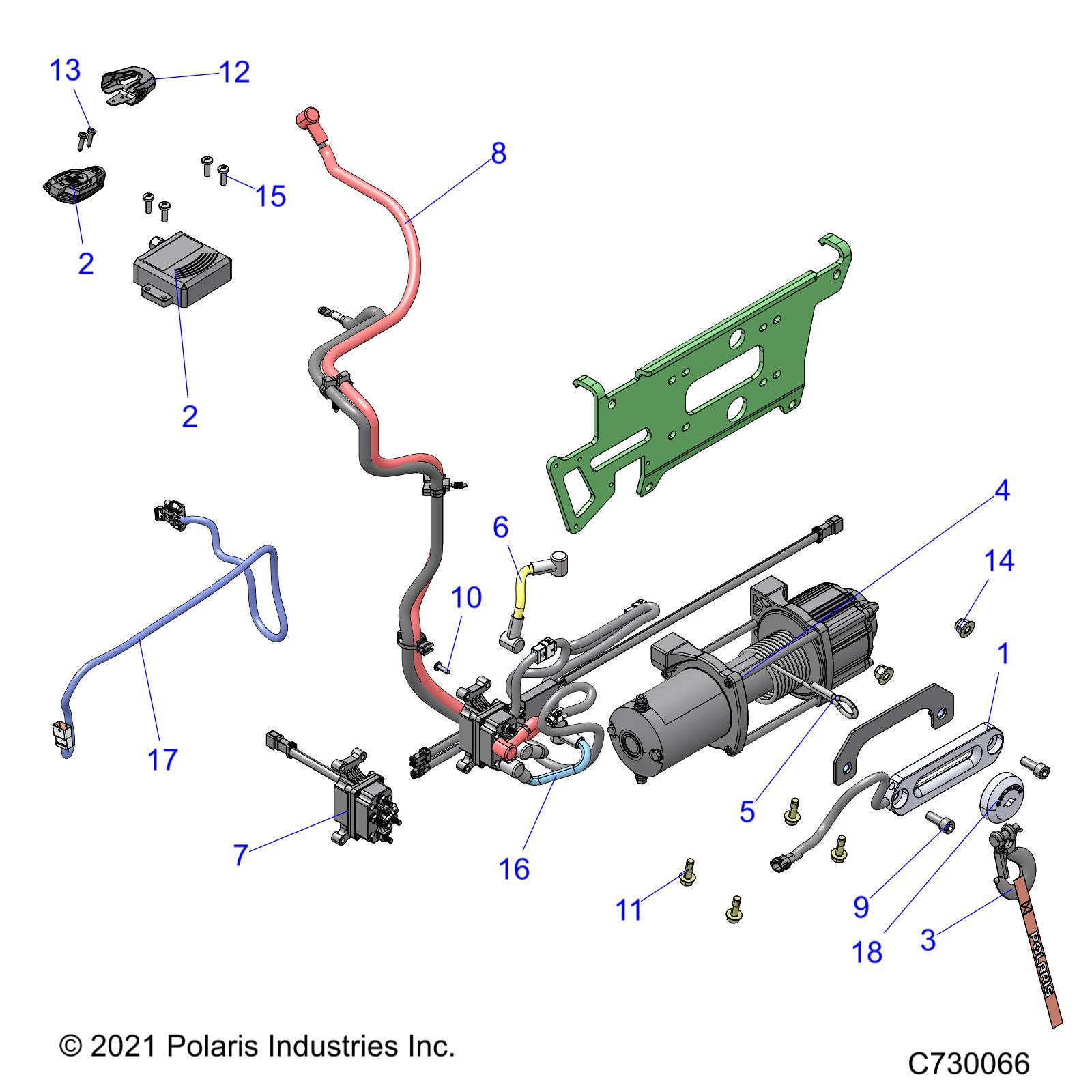 Part Number : 4013471-350 CABLE-POWER WINCH RED 6 GA 350