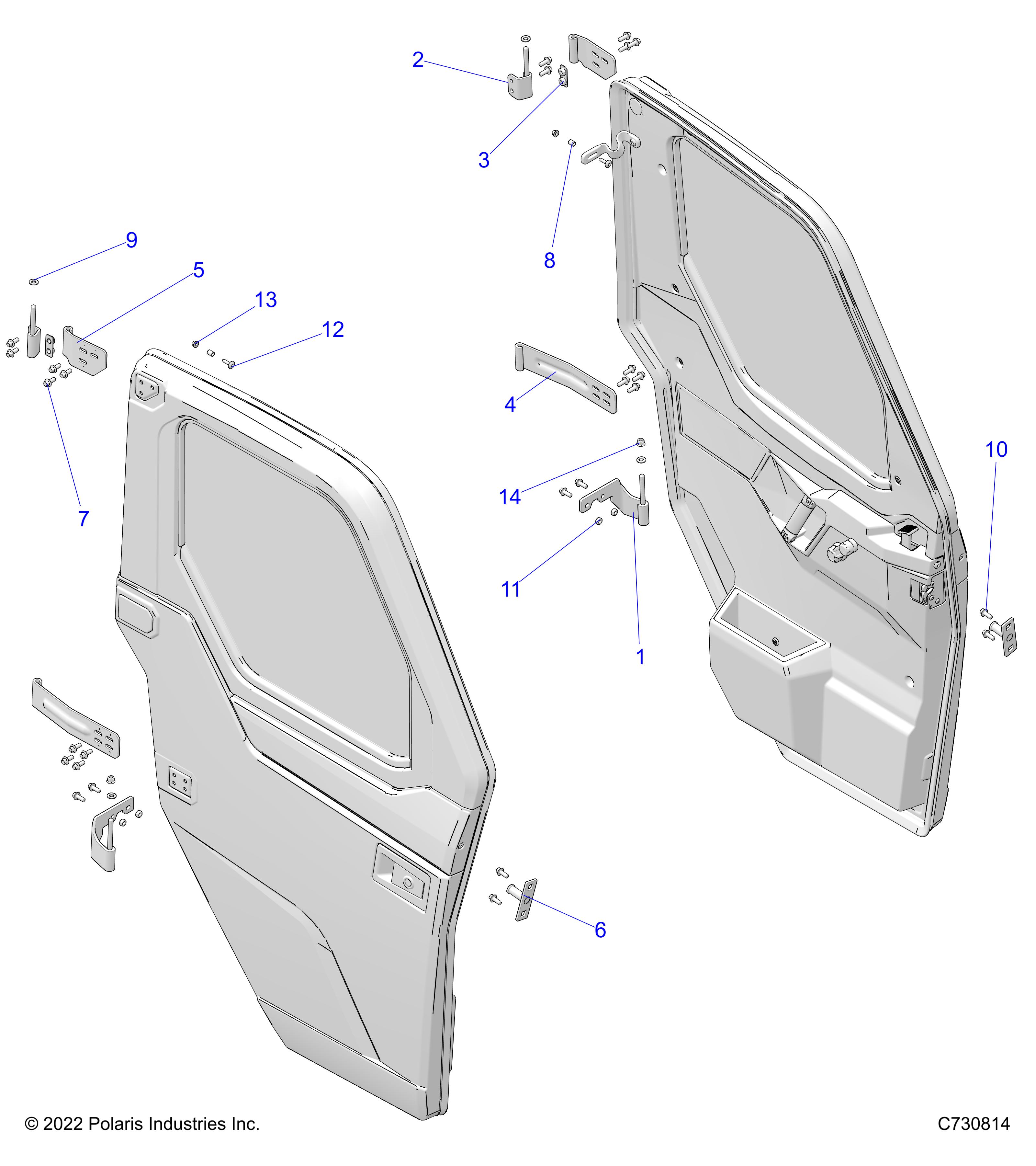 Part Number : 1019785 HINGE WELD  UPPER  LEFT