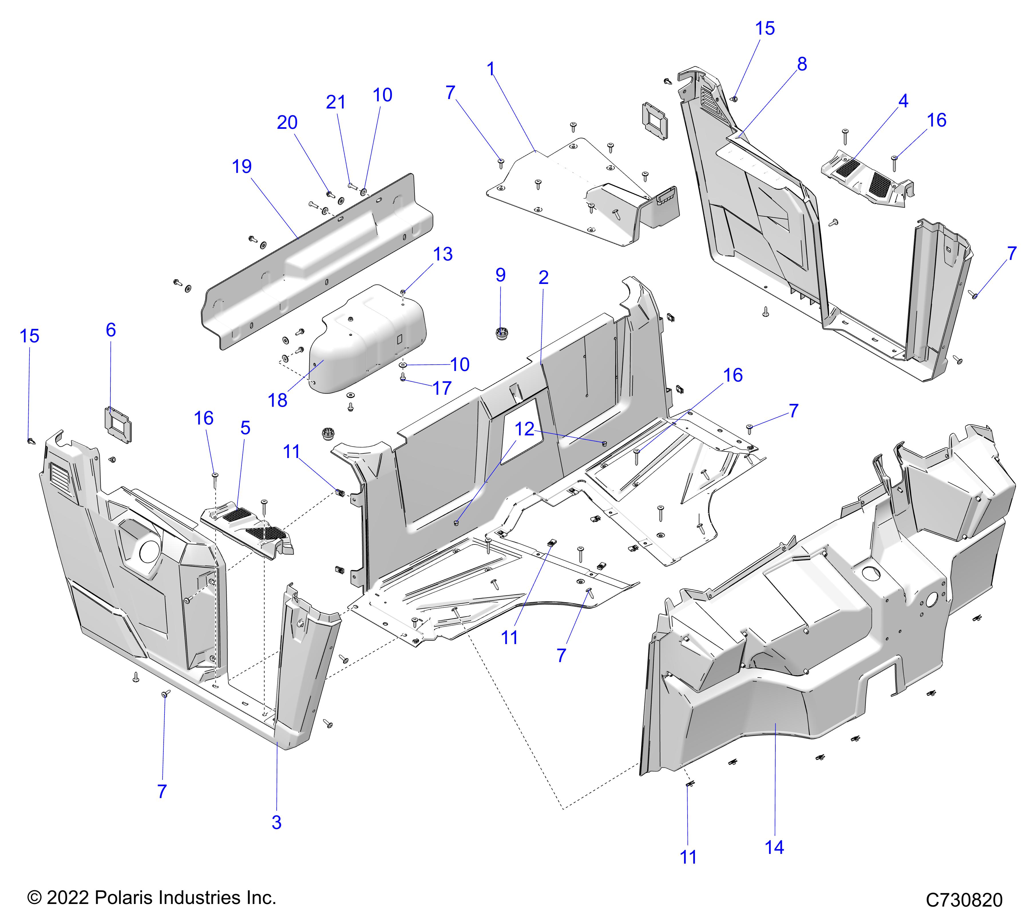 Part Number : 5264245 SHIELD-HEAT FLOOR-REAR