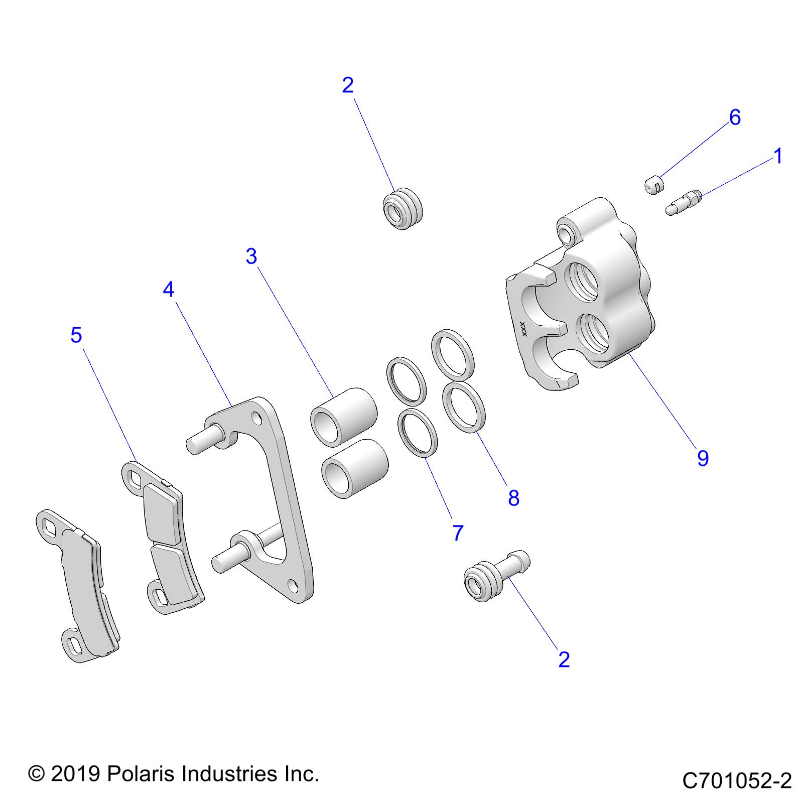 Part Number : 1911530 DISC BRAKE CALIPER ASM FRONT R