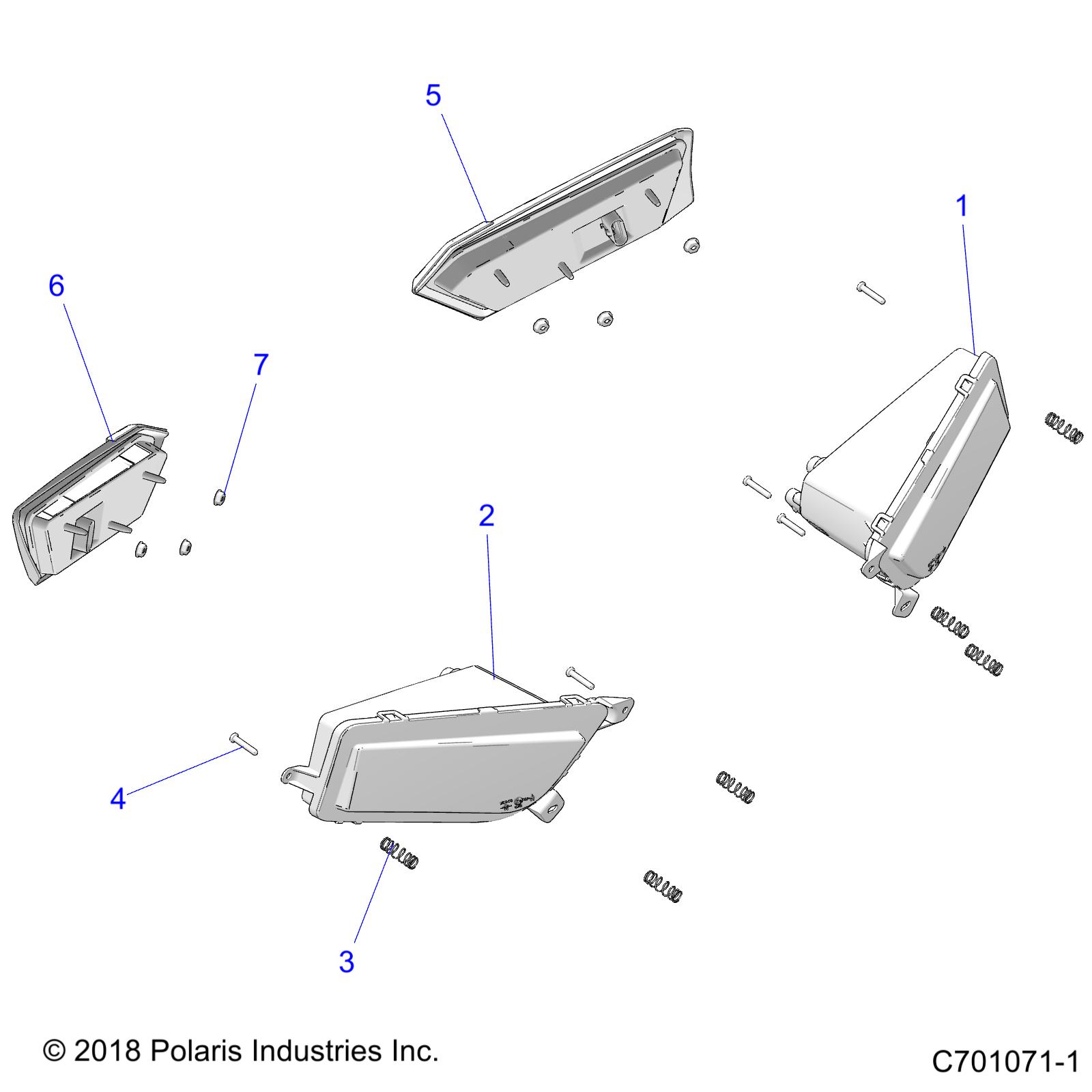 Foto diagrama Polaris que contem a peça 2415316