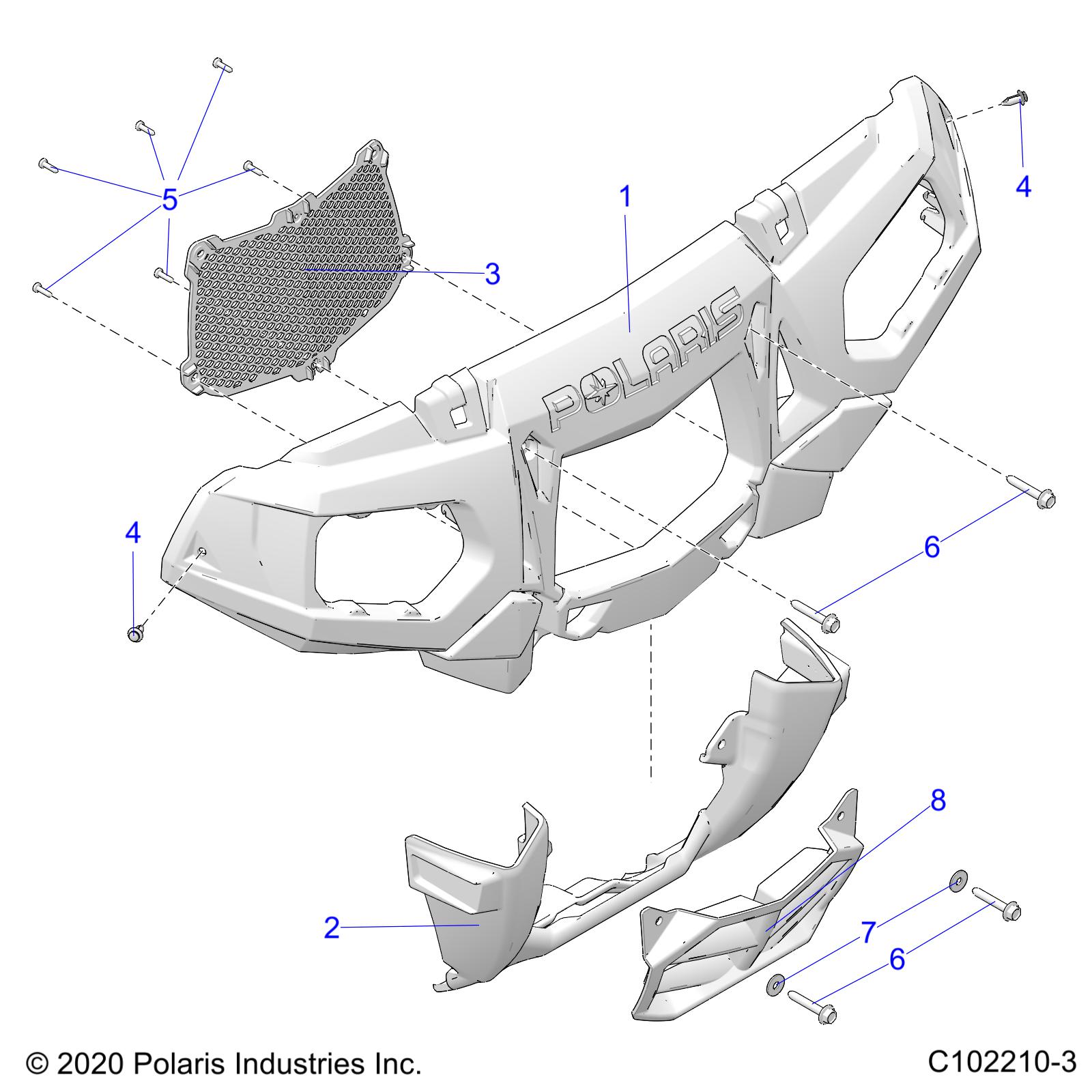 Foto diagrama Polaris que contem a peça 7556216