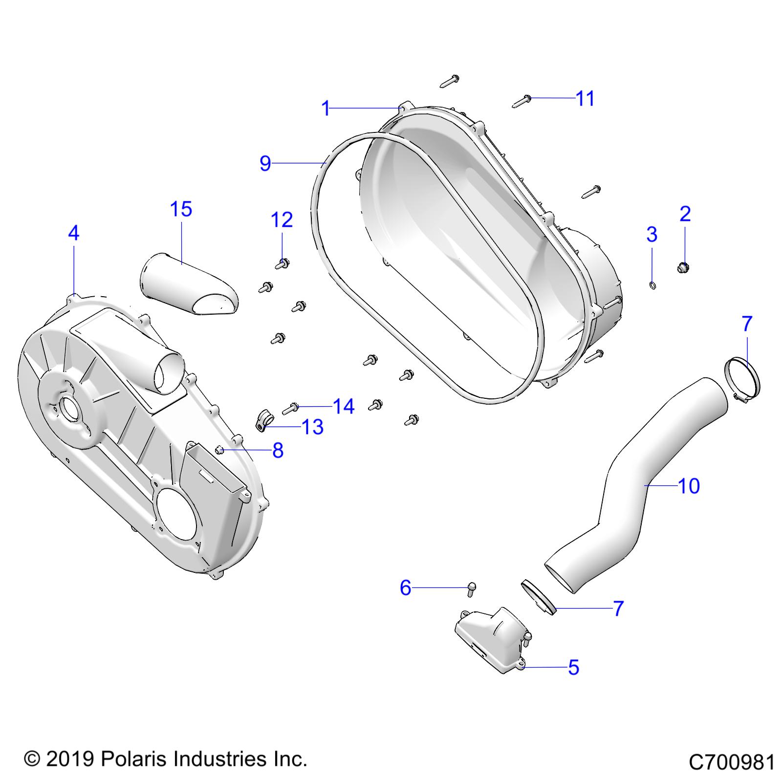 Part Number : 5450181 DUCT-OUTLET CLUTCH