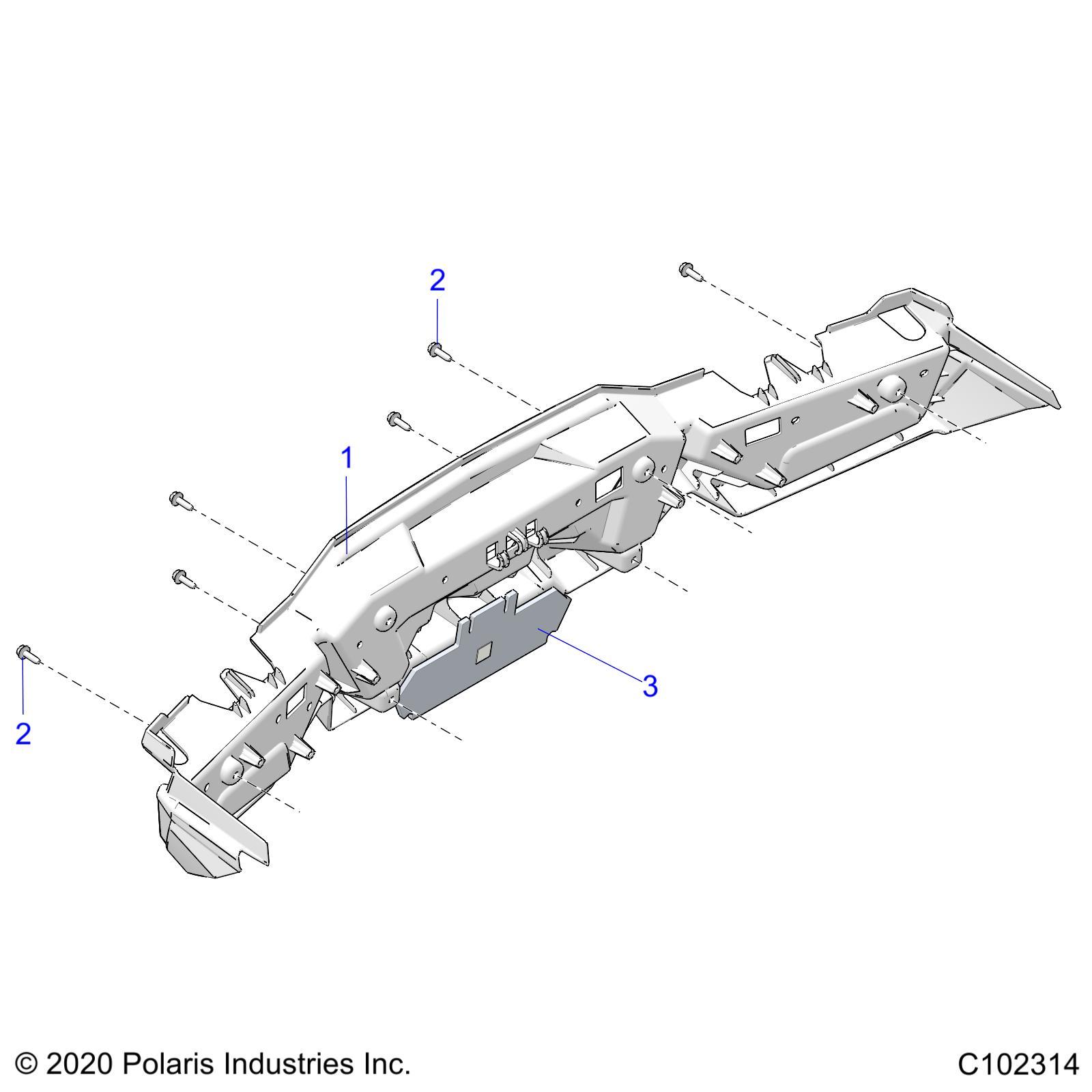 Part Number : 5456097-070 BUMPER-REAR-MOD BLK