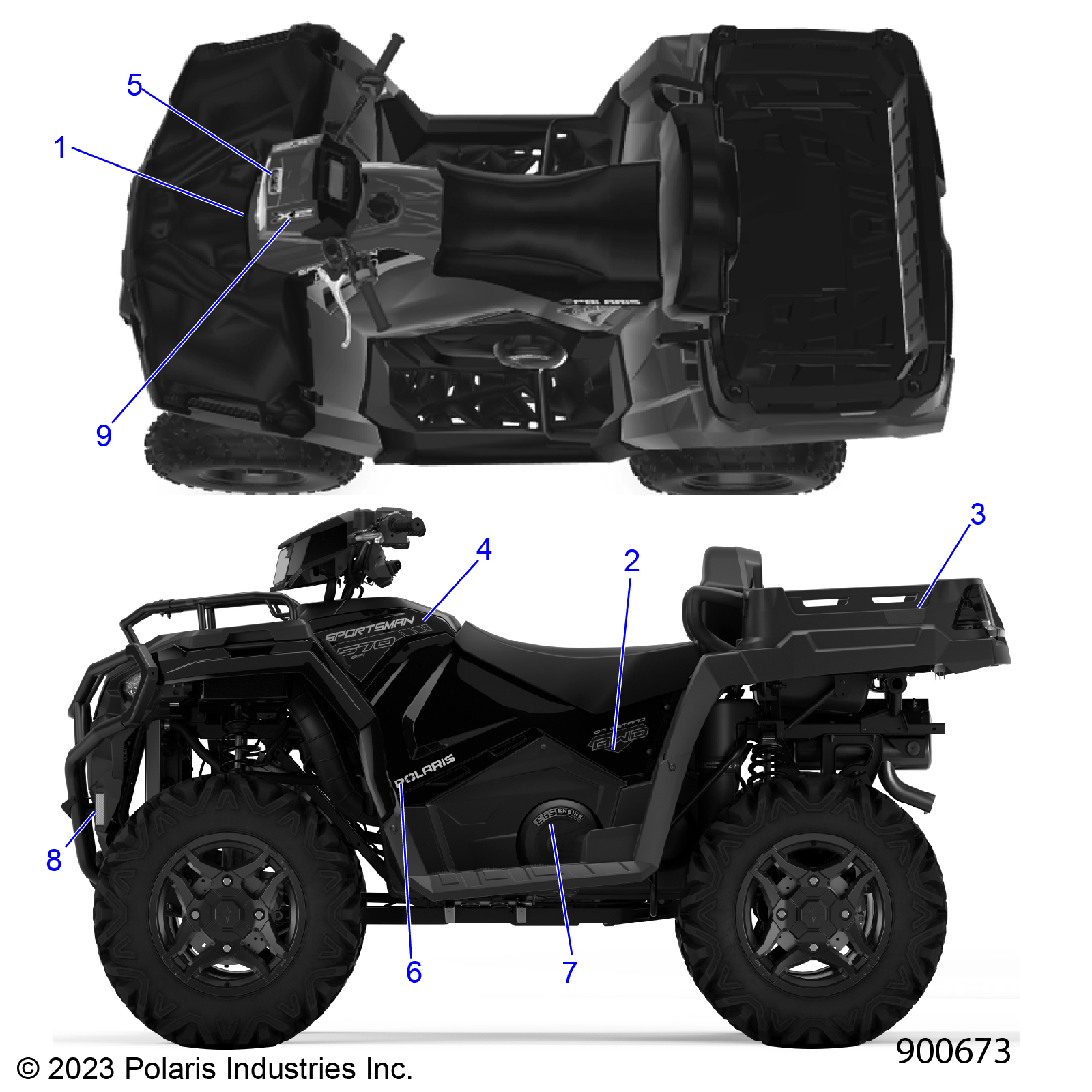 Part Number : 7200164 DECAL-SIDE AWD RH