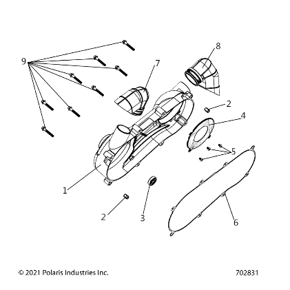 Part Number : 5416115 DUCT-HOOD AIR BOX