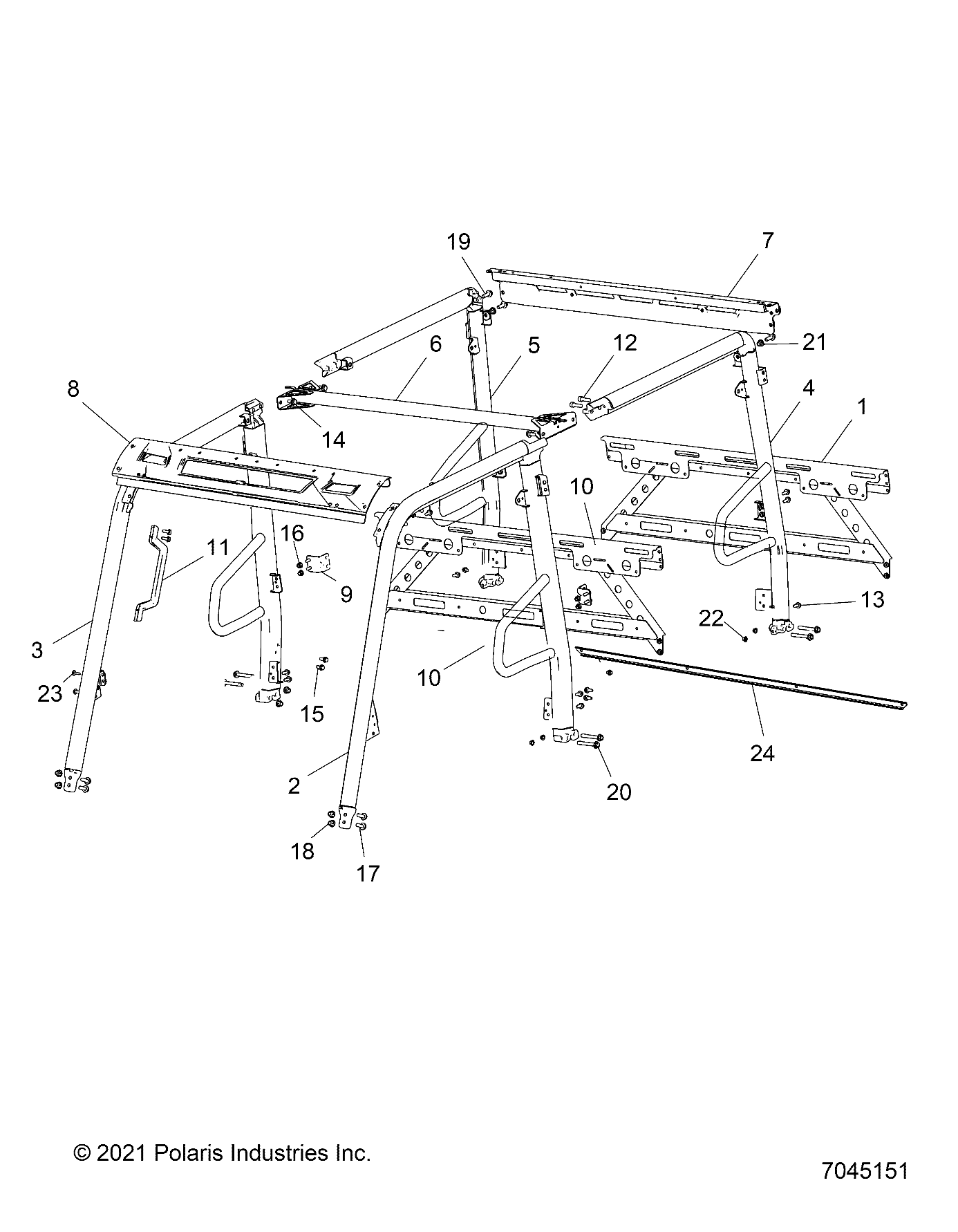 Part Number : 5272618-458 PLATE-CAB FRAME LOWER REAR BLK