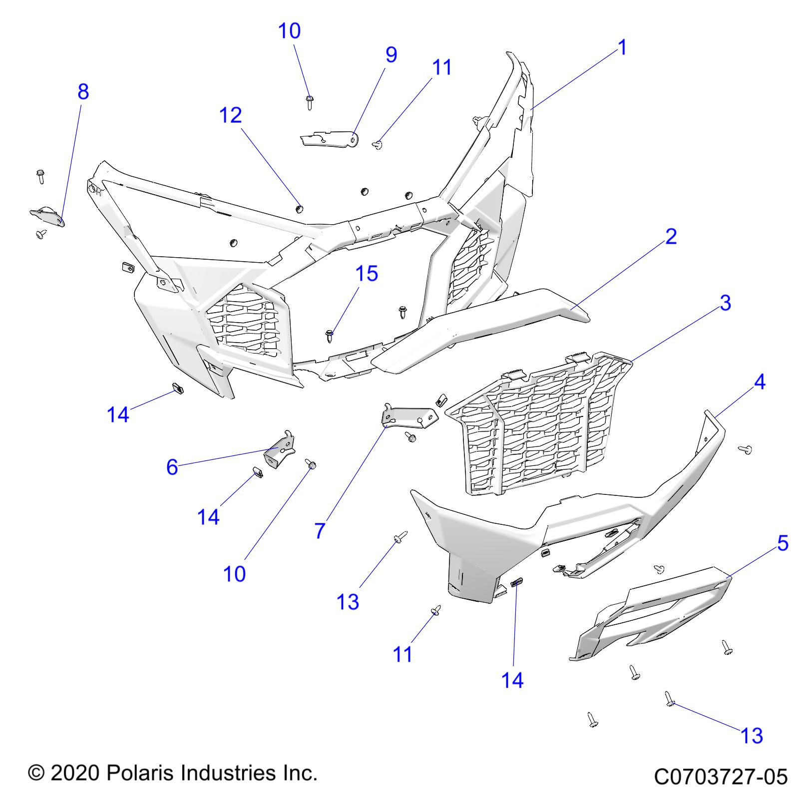 Part Number : 5269090-458 BRKT-MNT BUMPER COVER RH BLK