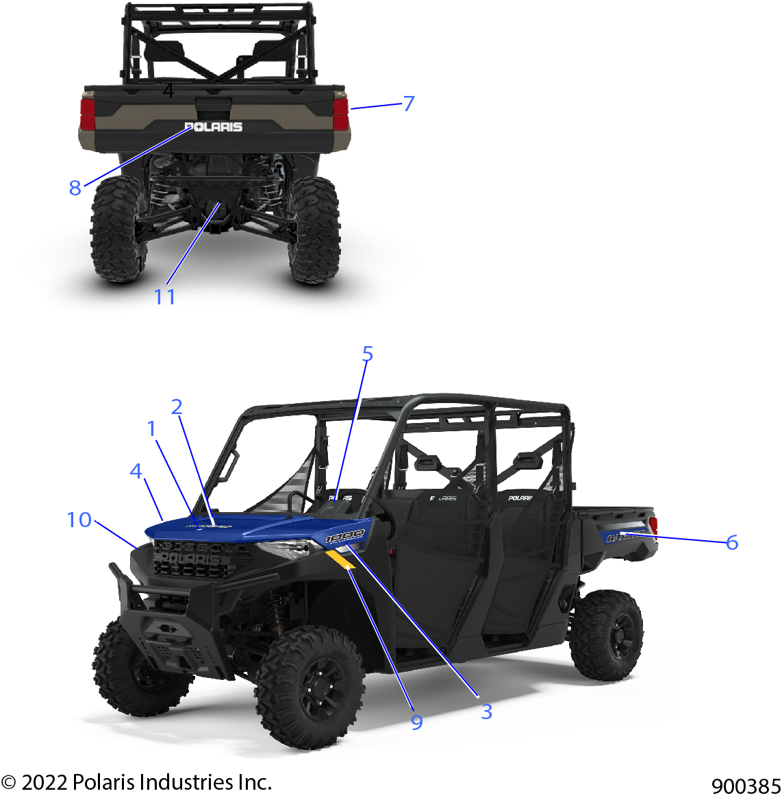 Part Number : 7193218 DECAL-FR.FNDR SIDE 1000 LH