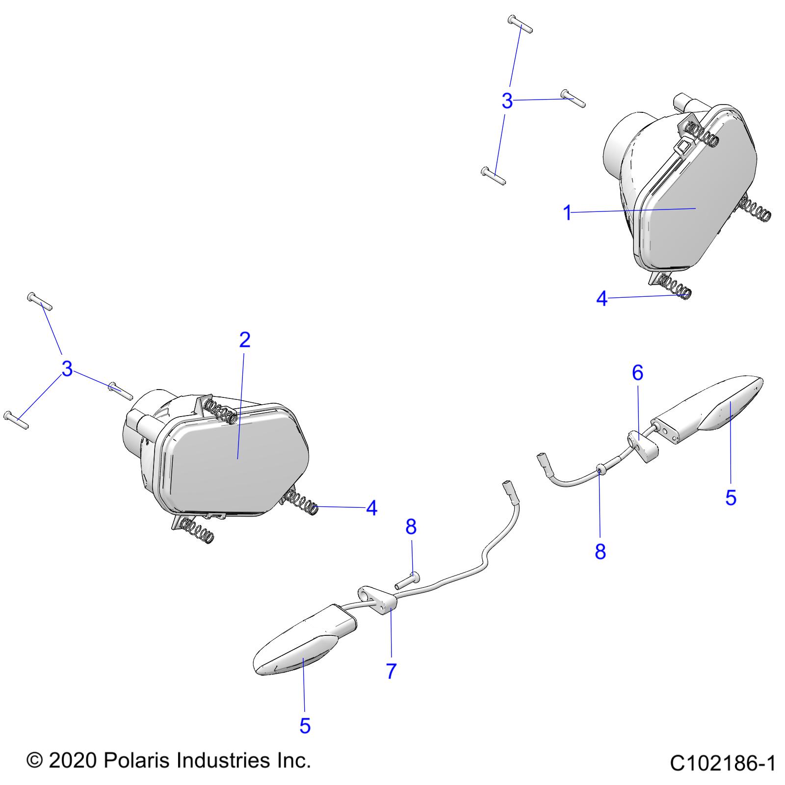 Foto diagrama Polaris que contem a peça 2413531