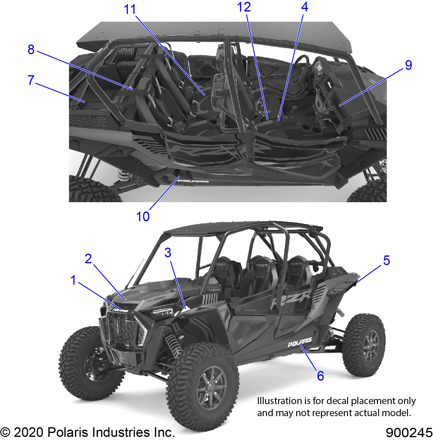 Foto diagrama Polaris que contem a peça 5265545