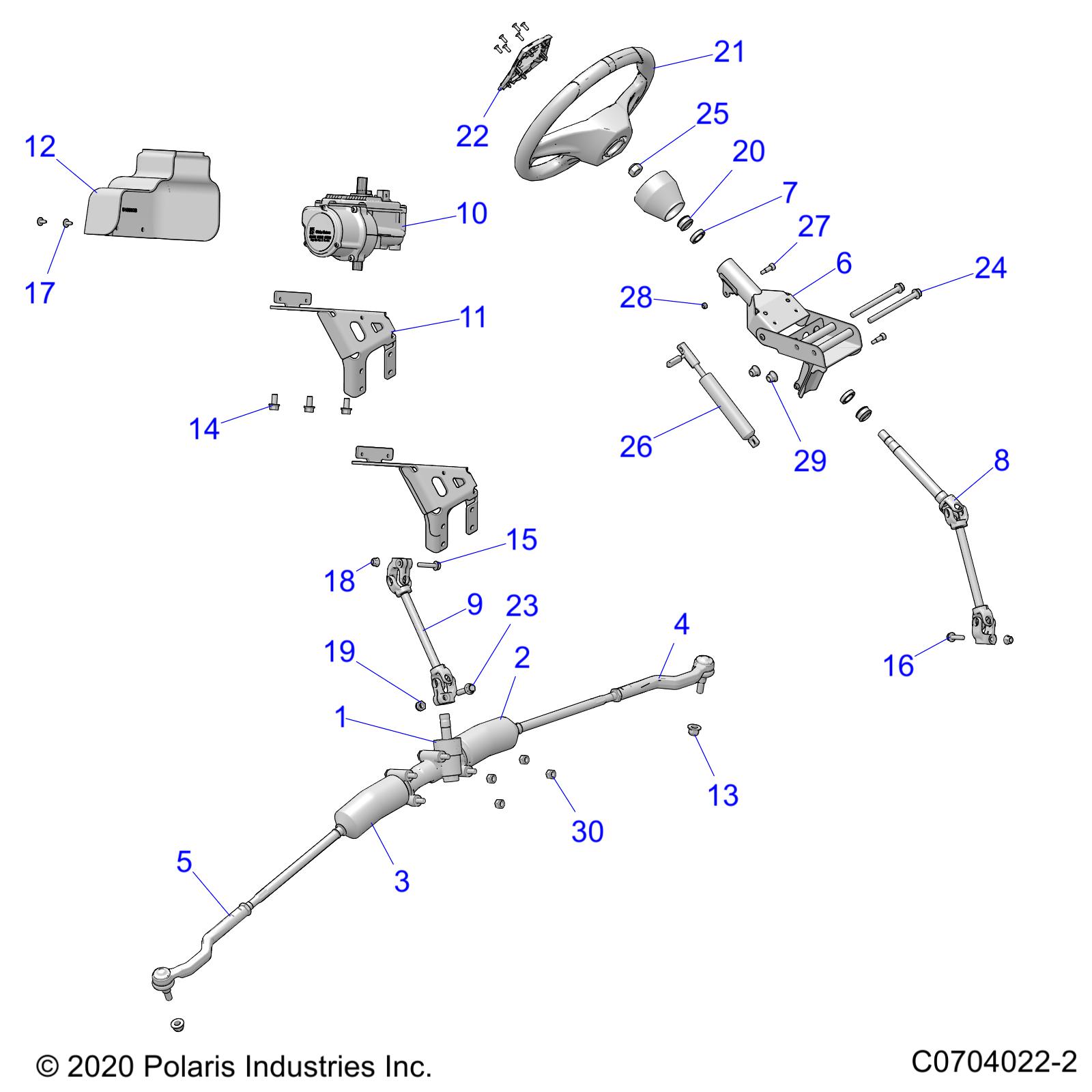 Foto diagrama Polaris que contem a peça 5416559
