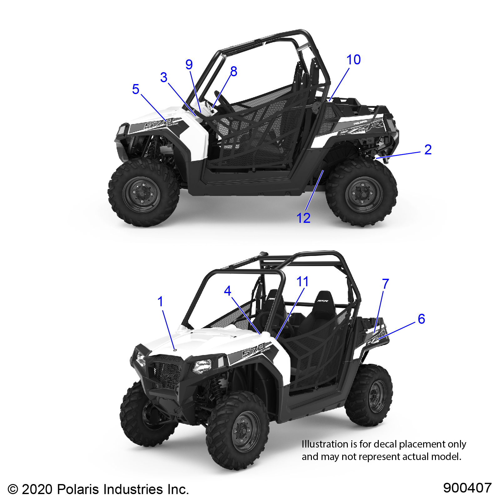 Foto diagrama Polaris que contem a peça 7185298