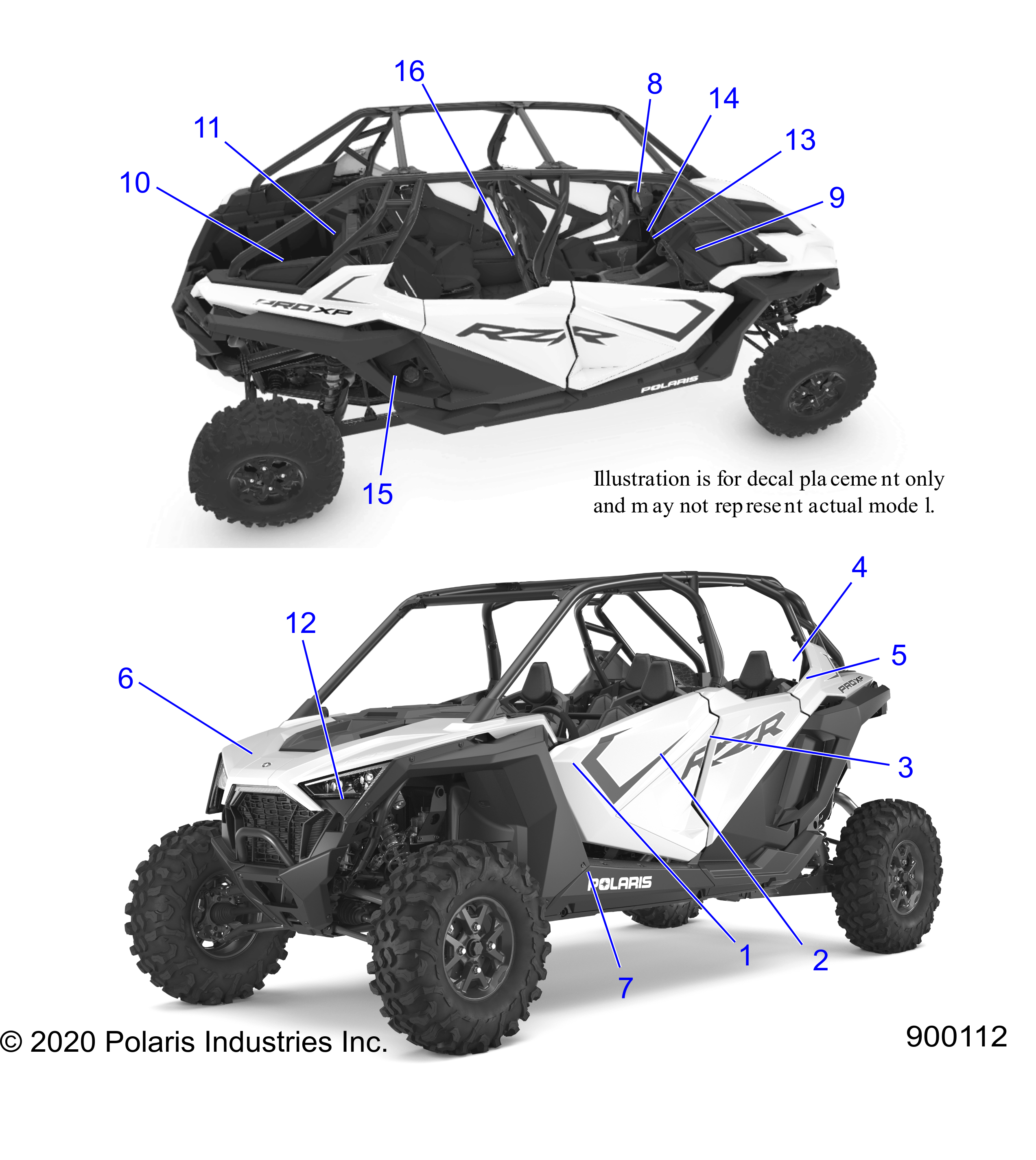 Foto diagrama Polaris que contem a peça 7194009